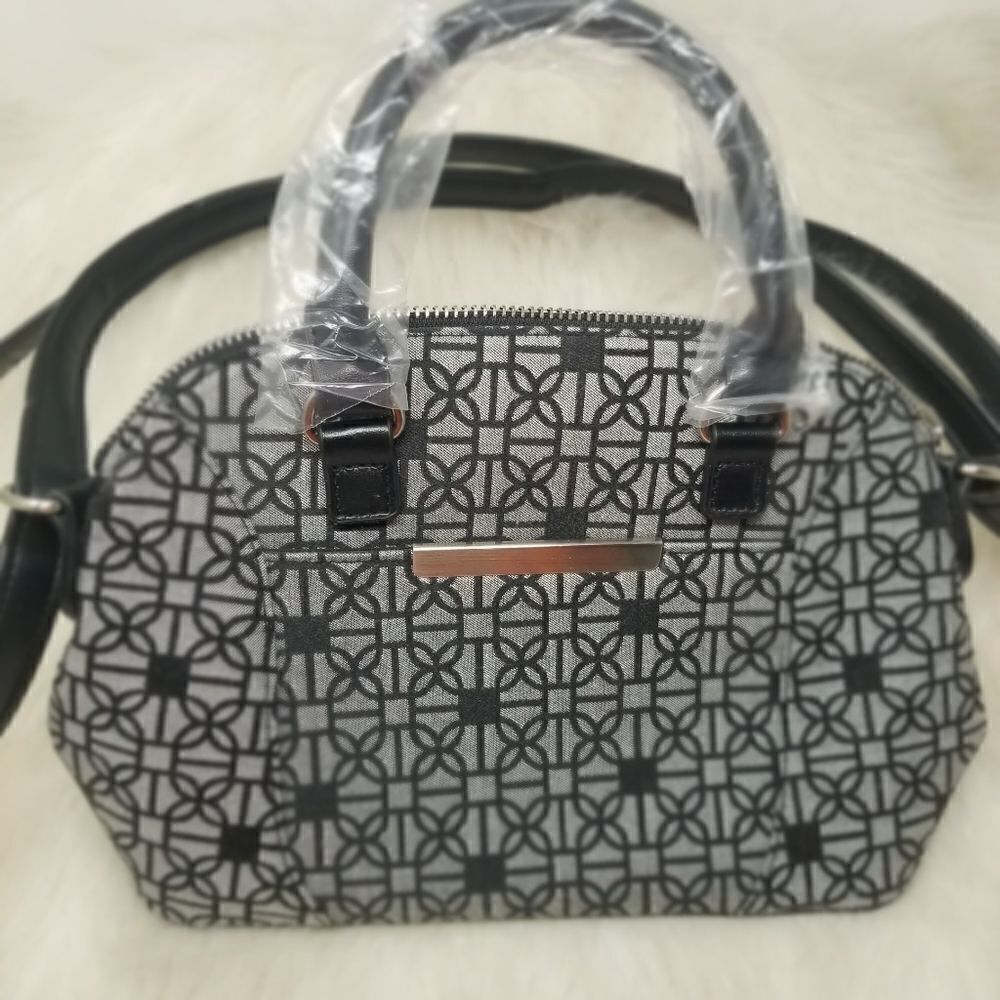 NWOT Black Gray Boutique Crossbody Bag.